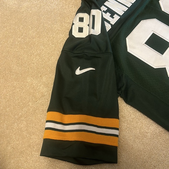 Vintage Green Bay Packers #80 Bennett NFL  embroidered Nike jersey size 48 - Picture 9 of 9
